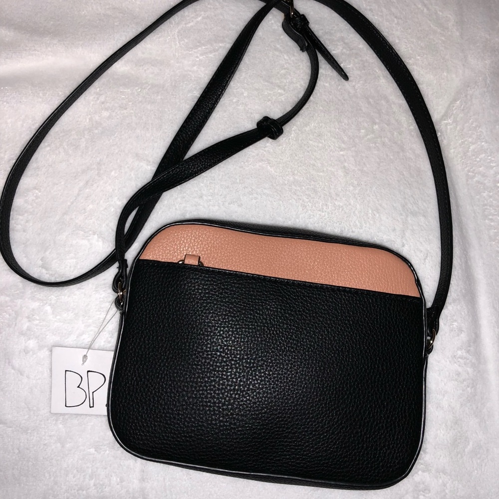 Tan and Black Crossbody Bag